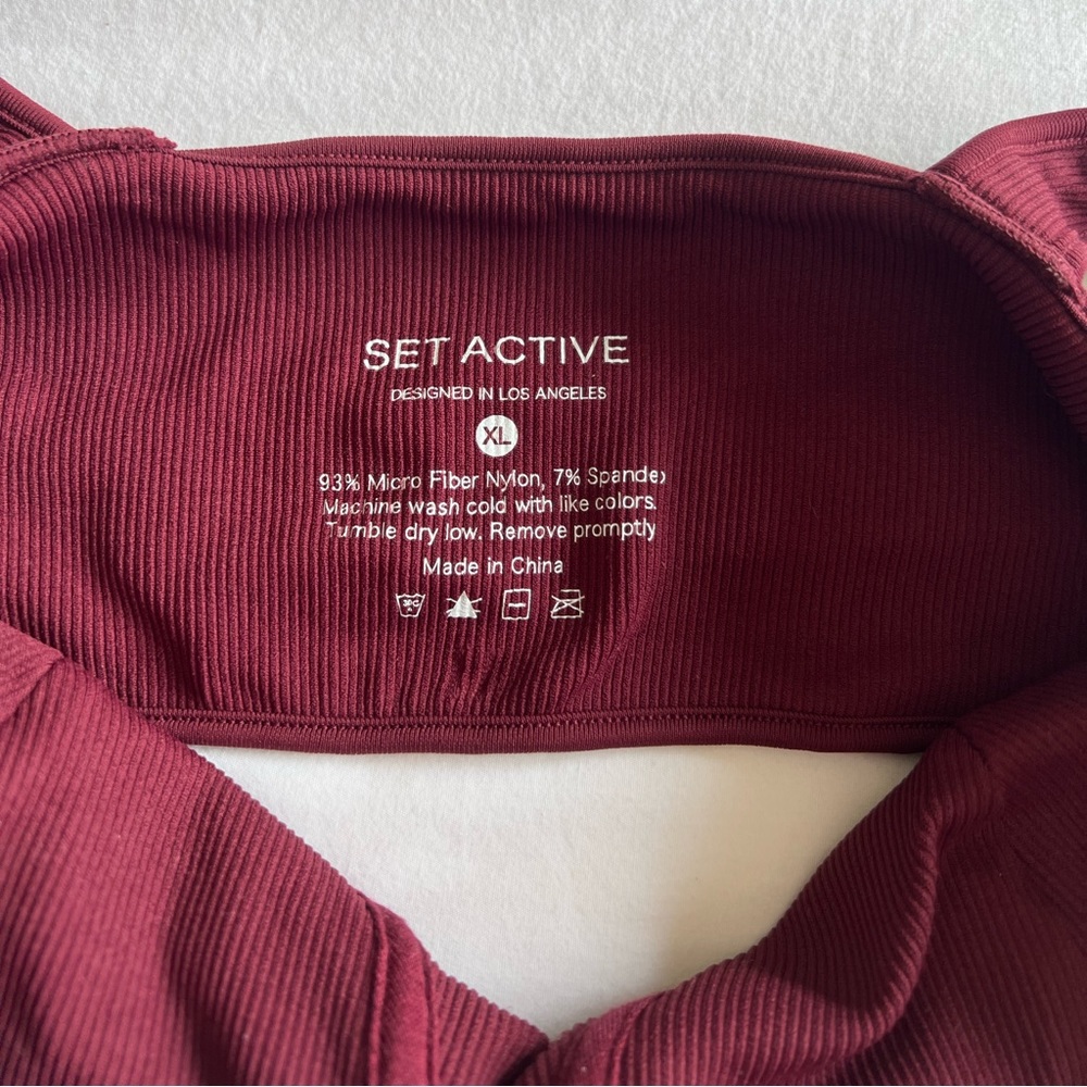 NWOT Set Active Contour Bra in Maroon Bells - Picture 5 of 5